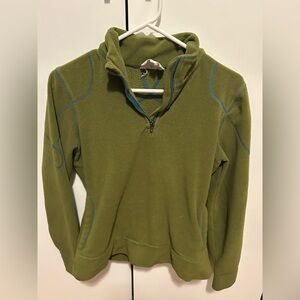 Title Nine Olive Green Fleece 1/4 Sweater size small